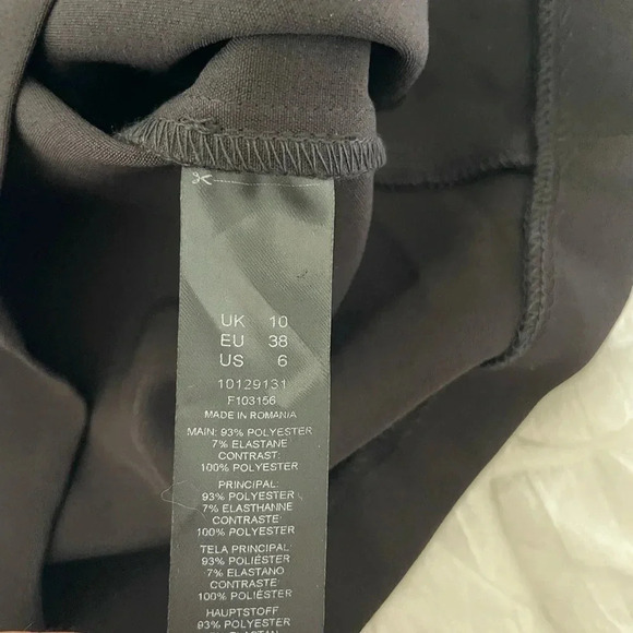 ASOS black chiffon sleeve front tie mini dress - Picture 5 of 9